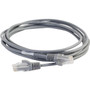 C2G 7ft Cat6 Slim Snagless Unshielded (UTP) Ethernet Cable - Gray - Category 6 Network Cable for Network Device - First End: 1 x RJ-45 (Fleet Network)