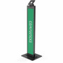 Compulocks Brandable VESA Mount Security Floor Stand - Tiltable display Floor Stand - Floor Stand - Aluminum - Black 140B