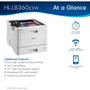 Brother HL HL-L8360CDW Desktop Laser Printer - Color - 33 ppm Mono / 33 ppm Color - 2400 x 600 dpi class - Automatic Duplex Print - - (HLL8360CDW)