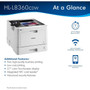 Brother HL HL-L8360CDW Desktop Laser Printer - Color - 33 ppm Mono  33 ppm Color - 2400 x 600 dpi class - Automatic Duplex Print - - HLL8360CDW