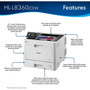 Brother HL HL-L8360CDW Desktop Laser Printer - Color - 33 ppm Mono  33 ppm Color - 2400 x 600 dpi class - Automatic Duplex Print - - HLL8360CDW