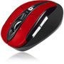 Adesso iMouse S60R - 2.4 GHz Wireless Programmable Nano Mouse - Optical - Wireless - Radio Frequency - 2.40 GHz - Red - USB - 1600 dpi (IMOUSE S60R)