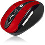 Adesso iMouse S60R - 24 GHz Wireless Programmable Nano Mouse - Optical - Wireless - Radio Frequency - 240 GHz - Red - USB - 1600 dpi IMOUSE S60R