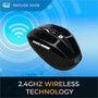 Adesso iMouse S60B - 24 GHz Wireless Programmable Nano Mouse - Optical - Wireless - Radio Frequency - 240 GHz - Black - USB - 1600 - IMOUSE S60B
