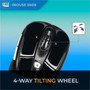 Adesso iMouse S60B - 24 GHz Wireless Programmable Nano Mouse - Optical - Wireless - Radio Frequency - 240 GHz - Black - USB - 1600 - IMOUSE S60B