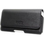 Gentec Carrying Case Holster Smartphone Cell Phone - Black - Leather Exterior Material - Leather Interior Material - Holster Belt R30HXXLBK