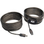Tripp Lite High-Speed USB 2.0 A/B Active Cable - Type A Male USB - Type B Male USB - 10.97m (Fleet Network)