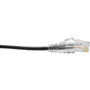 Tripp Lite Cat6 UTP Patch Cable (RJ45) - M/M, Gigabit, Snagless, Molded, Slim, Black, 2 ft - 2 ft Category 6 Network Cable for Network (N201-S02-BK)