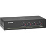 Black Box Secure KVM Matarix Switch, NIAP 3.0 - 4 Computer(s) - 4 Local User(s) - 3840 x 2160 - 20 x USB - 8 x DVI - TAA Compliant (Fleet Network)