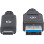 Manhattan USB-C to USB-A Cable 3m Male to Male 5 Gbps USB 32 Gen1 aka USB 30 3A fast charging SuperSpeed USB Black - 98 354981