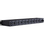 CyberPower CPS1215RM Single Phase 100 - 120 VAC 15A Basic PDU - 10 Outlets, 15 ft, NEMA 5-15P, Horizontal, 1U, 3YR Warranty (CPS1215RM)