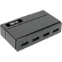 Tripp Lite 4-Port USB 30 SuperSpeed Hub for Data and USB Charging - USB-A BC 12 24A - USB Type B - External - 4 USB Ports - 4 - U360-004-2F