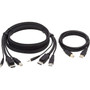 Tripp Lite KVM Cable - 6 ft KVM Cable for KVM Switch Computer - First End 1 x Mini-phone Audio - Male 1 x DisplayPort 12 Digital - P783-006-U