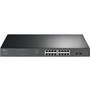 TP-Link JetStream 16-Port Gigabit Easy Smart PoEPoE Switch - 16 Ports - Manageable - Gigabit Ethernet - 1000Base-T 1000Base-X - 2 - TL-SG1218MPE