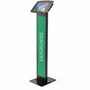 Compulocks Space BrandMe iPad Enclosure Floor Stand - Up to 102 Screen Support - Floor - Aluminum - Black 140B102IPDSB