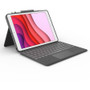 Logitech Combo Touch Keyboard/Cover Case Apple, Logitech iPad (7th Generation), iPad (9th Generation), iPad (8th Generation) Tablet - (920-009608)