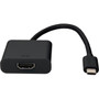 AddOn 20cm 8in USB 31 Type C Male to HDMI Female Black Adapter Cable - 1 Pack - 1 x USB 31 Type C - Male - 1 x HDMI Digital - - USBC2HDMI