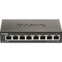 D-Link DGS-1100-08V2 Ethernet Switch - 8 Ports - Manageable - 2 Layer Supported - 4.94 W Power Consumption - Twisted Pair - Desktop - (Fleet Network)