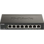 D-Link DGS-1100-08PV2 Ethernet Switch - 8 Ports - Manageable - Gigabit Ethernet - 1000Base-T - 2 Layer Supported - 77.90 W Power - 64 (Fleet Network)