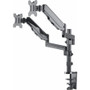 Manhattan 461597 Desk Mount for Curved Screen Display, Flat Panel Display - 2 Display(s) Supported - 32" Screen Support - 16 kg Load - (461597)