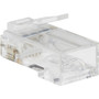 Tripp Lite Cat6 RJ45 Pass-Through UTP Modular Plug, 100 Pack - 100 Pack - 1 x RJ-45 Network Male - Clear - TAA Compliant (N232-100-UTP)