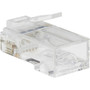 Tripp Lite Cat6 RJ45 Pass-Through UTP Modular Plug 100 Pack - 100 Pack - 1 x RJ-45 Network Male - Clear - TAA Compliant N232-100-UTP