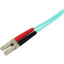 StarTech.com 5m Fiber Optic Cable - 10 Gb Aqua - Multimode Duplex 50/125 - LSZH - LC/SC - OM3 - LC to SC Fiber Patch Cable - LC Male - (A50FBLCSC5)