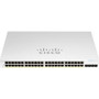 Cisco Business CBS220-48T-4X Ethernet Switch - 48 Ports - Manageable - 2 Layer Supported - Modular - 41.20 W Power Consumption - Pair (Fleet Network)