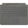 Microsoft Signature Keyboard/Cover Case for 13" Microsoft Surface Pro 8, Surface Pro X, Surface Pro 9 Stylus, Tablet - Platinum - - x (Fleet Network)