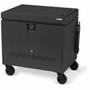 Bretford CUBE Toploader Cart with Caddies PRE-WIRED - 4 Casters - Steel - 34" Width x 23" Depth x 33" Height - Charcoal - For 30 (Fleet Network)