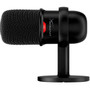 HyperX SoloCast Wired Condenser Microphone - Black - 6.5 ft - Cardioid - Stand Mountable, Boom - USB 2.0 Type C (4P5P8AA)