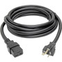 Tripp Lite 10ft Power Cord Extension Cable C19 to 5-20P Heavy Duty 20A 12AWG 10' - 125V AC3.05m (P049-010)