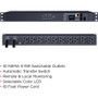 CyberPower Switched ATS PDU PDU44001 10-Outlets PDU - Switched - NEMA 5-15P - 10 x NEMA 5-15R - 120 V AC - Network (RJ-45) - 1U - - (PDU44001)