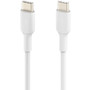 Belkin BoostCharge USB-C to USB-C Cable(1 meter / 3.3 foot, White) - 3.3 ft USB-C Data Transfer Cable - First End: USB 2.0 Type C - C (Fleet Network)