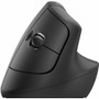 Logitech Lift Ergo Mouse - Optical - Wireless - Bluetooth/Radio Frequency - Graphite - USB - 4000 dpi - Scroll Wheel - 4 Button(s) - (910-006491)