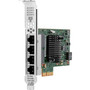 HPE Broadcom BCM5719 Ethernet 1Gb 4-port Base-T Adapter for HPE - PCI Express 20 - 128 MBs Data Transfer Rate - 4 Ports - 4 - Pair P51178-B21