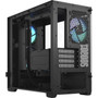 Fractal Design Pop Mini Air Computer Case - Mid-tower - Black - Steel Tempered Glass - 8 x Bay - 3 x 472 120 mm x Fans - 0 - - FD-C-POR1M-06