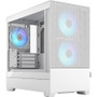 Fractal Design Pop Mini Air Computer Case - Mid-tower - White - Steel, Tempered Glass - 8 x Bay - 3 x 4.72" (120 mm) x Fan(s) - 0 - - (Fleet Network)