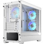 Fractal Design Pop Mini Air Computer Case - Mid-tower - White - Steel, Tempered Glass - 8 x Bay - 3 x 4.72" (120 mm) x Fan(s) - 0 - - (FD-C-POR1M-01)