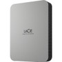 LaCie Mobile Drive STLP4000400 4 TB Portable Hard Drive - External - Moon Silver - Desktop PC, MAC Device Supported - USB 3.2 (Gen 1) (Fleet Network)