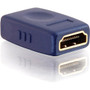 C2G Velocity HDMI Coupler - 1 x Type A Female - 1 x Type A Female - Blue (Fleet Network)