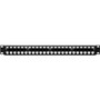 Tripp Lite N062-048-KJ Network Patch Panel - 48 Ports - 1U High - Black - 19 Wide - Rack-mountable - TAA Compliant N062-048-KJ