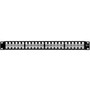 Tripp Lite N062-048-KJ Network Patch Panel - 48 Ports - 1U High - Black - 19 Wide - Rack-mountable - TAA Compliant N062-048-KJ