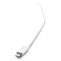 C2G 6ft USB-C Male to Lightning Male Sync and Charging Cable - White - 6 ft Lightning/USB-C Data Transfer Cable for iPhone, iPad, Siri (C2G54559)