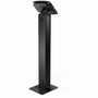 Compulocks iPad Enclosure Brandable Floor Stand - Space BrandMe - Up to 109 Screen Support - Floor Freestanding - Aluminum - Black 140B209IPDSB