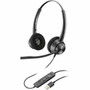Poly EncorePro 310 Headset - Stereo - USB Type A - Wired - 32 Ohm - 50 Hz - 8 kHz - On-ear - Binaural - Ear-cup - Noise Cancelling - 767G1AA