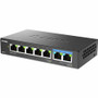 D-Link 7-Port Multi-Gigabit Unmanaged Switch - 7 Ports - Gigabit Ethernet, 2.5 Gigabit Ethernet - 10/100/1000Base-T, 2.5GBase-T - 2 - (DMS-107)