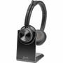 Poly Savi 7300 UC 7320 Headset - Stereo - Wireless - Bluetooth/DECT - 449.5 ft - 20 Hz - 20 kHz - On-ear, Over-the-head - Binaural - - (Fleet Network)