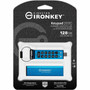 IronKey Keypad 200 128GB USB 32 Gen 1 Type C Flash Drive - 128 GB - USB 32 Gen 1 Type C - 280 MBs Read Speed - 200 MBs Write - IKKP200C128GB