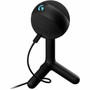 Blue Yeti Condenser Microphone for Gaming Live Streaming - Black - 70 Hz to 20 kHz - Cardioid - Desktop - USB Type C 988-000549